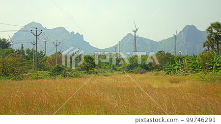Energy alternatives 6. Wind farm in Indian province of Kerala. 99746291