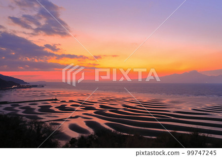 [Kumamoto Prefecture] Okoshiki Beach and Unzen Sunset on a Scenic Day 99747245