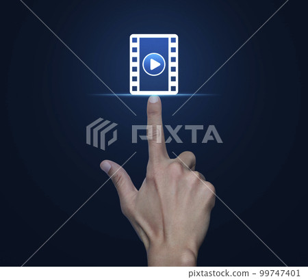 Business cinema online concept Business cinema online concept 99747401