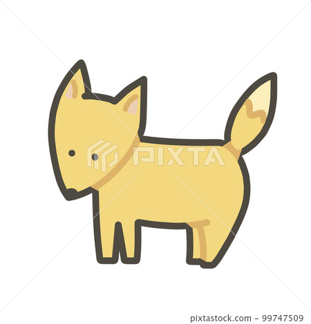 Hand drawn illustration of a fox Hand drawn illustration of a fox 99747509