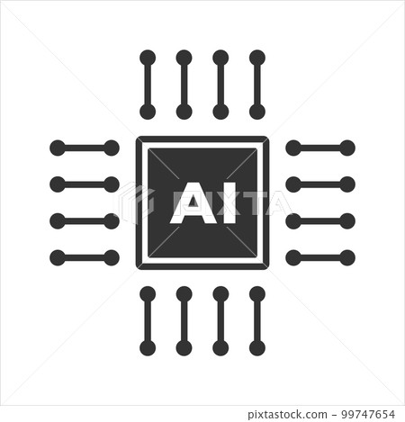 Circuit board human brain. Concept illustration of artificial intelligence. technology background. 99747654