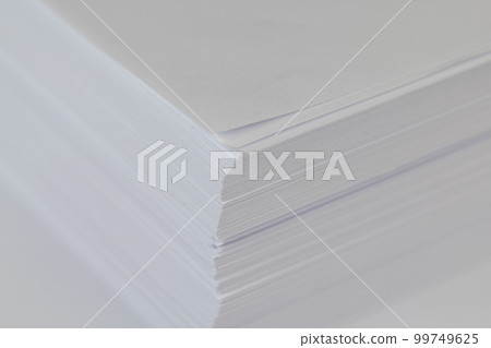 White blank paper for writing and printing texts White blank paper for writing and printing texts 99749625