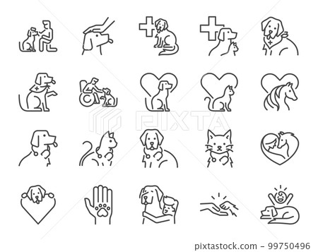animal, pet, icon 99750496