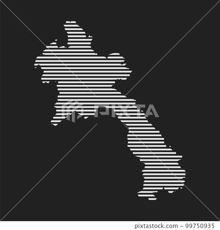 Abstract map Laos, parallel grey lines Abstract map Laos, parallel grey lines 99750935