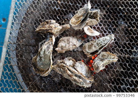 牡蠣 蚵 烤蚵 台南 七股 台灣 小吃 Grilled oyster オイスター 99753346