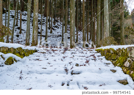 殘雪比叡山延歷寺西塔真冉上人修行場碑 99754541