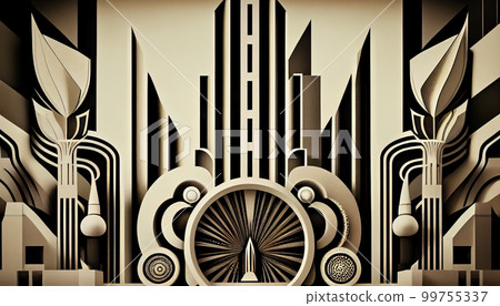luxury art deco background 99755337