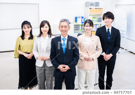 Group photo of members working in the office 99757707
