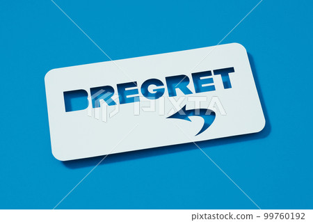 blue sign with the text bregret blue sign with the text bregret 99760192