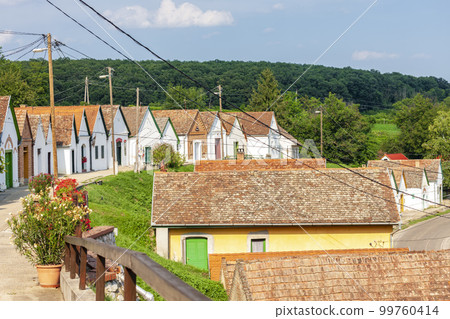 wine cellars in Villanykovesd, Hungary 99760414