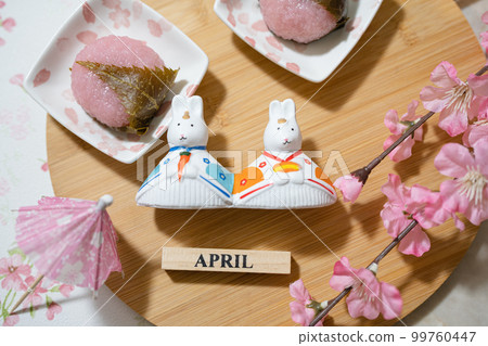 April Sakuramochi Japanese sweets and spring wallpaper April Sakuramochi Japanese sweets and spring wallpaper 99760447