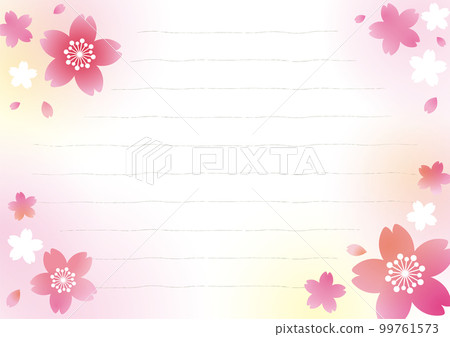 Spring stationery cherry blossom pink 99761573