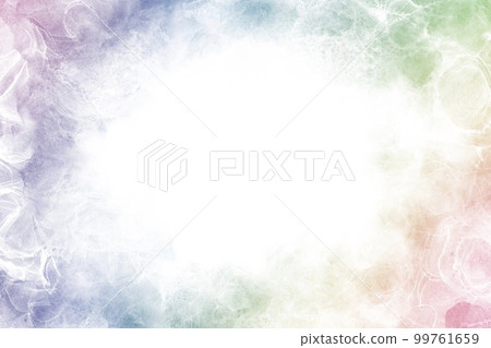 春夏酒精水墨藝術的奇妙抽象框架）彩虹色漸變波 99761659