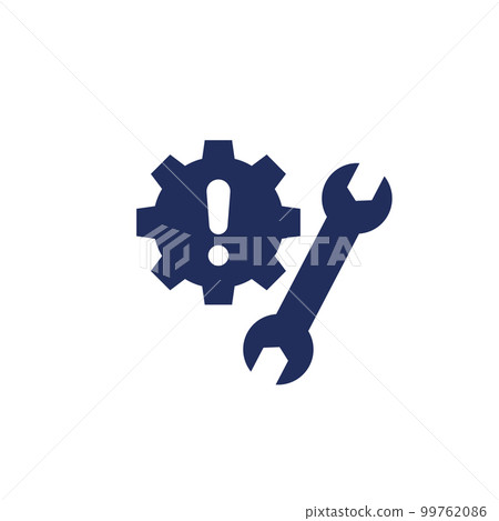 fixing errors or technical problems icon 99762086