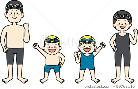 Swimming swimming school child coach illustration 99762110