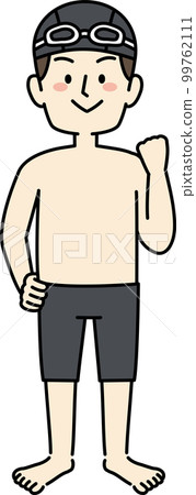 游泳運動健身健身房男性插畫 99762111