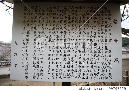 兵庫縣辰野市辰野町辰野城介紹牌 99762359