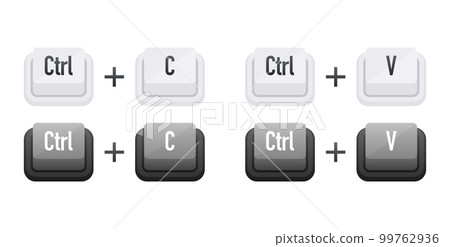 Ctrl C and Ctrl V Keyboard keys. Shortcut keys Ctrl C and Ctrl V Keyboard keys. Shortcut keys 99762936