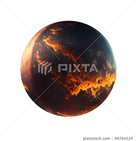 Imagery of imaginary planets for your cosmic image. Ai generated. 99764324