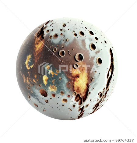 Imagery of imaginary planets for your cosmic image. Ai generated. 99764337