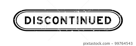 Grunge black discontinued word rubber seal stamp on white background Grunge black discontinued word rubber seal stamp on white background 99764543