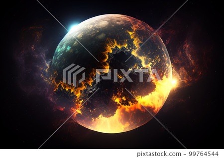 Imagery of imaginary planets for your cosmic image. Ai generated. Imagery of imaginary planets for your cosmic image. Ai generated. 99764544