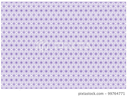Small hemp leaf pattern with dots Japanese pattern purple 99764771