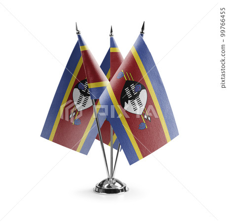 Small national flags of the Swaziland on a white background Small national flags of the Swaziland on a white background 99766455