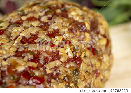 salami made of high-quality meat with spices and garlic 99768903