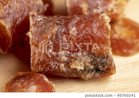 Dried chicken sausage with dried tomatoes Dried chicken sausage with dried tomatoes 99769241