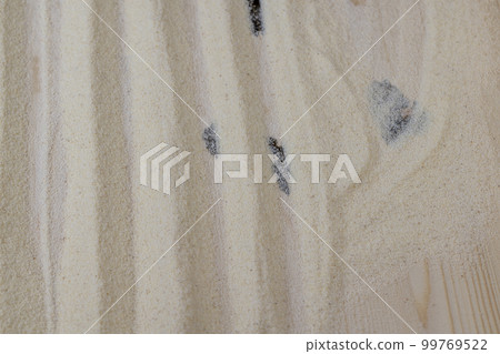 Scattered semolina on the kitchen table Scattered semolina on the kitchen table 99769522