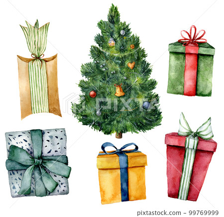 How to Draw a Christmas Tree with Gifts & Presents Under it | How to Draw  Step by Step Drawing Tutorials