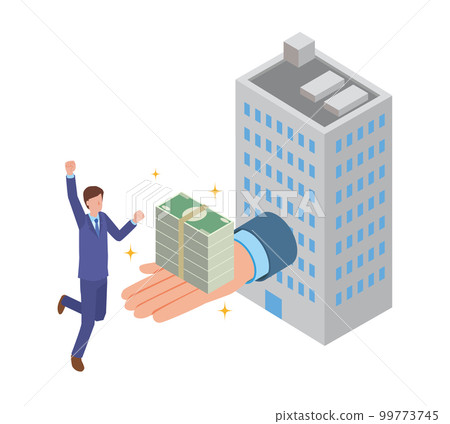 Image illustration of giving back to employees 99773745