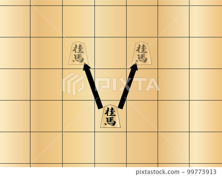 將棋棋子的運動 Keima 將棋棋子的運動 Keima 99773913