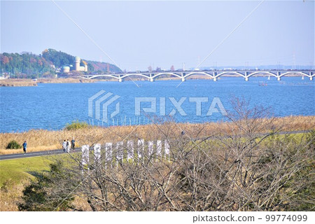 Refreshing scenery overlooking Lake Teganuma Refreshing scenery overlooking Lake Teganuma 99774099