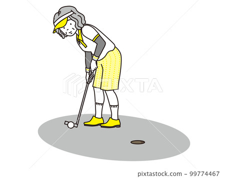 Aunt golfing 99774467