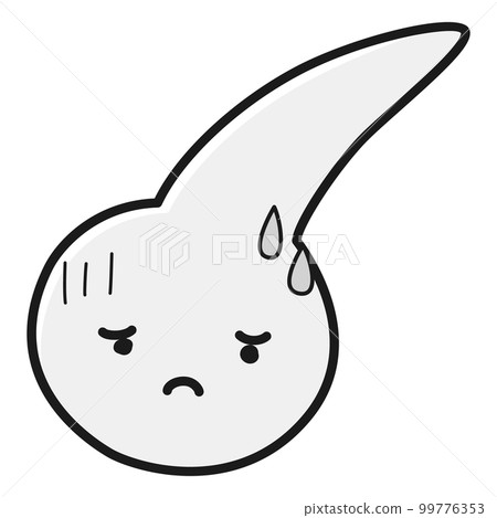 一個頭髮花白,表情困擾的角色(黑白) 一個頭髮花白,表情困擾的角色(黑白) 99776353