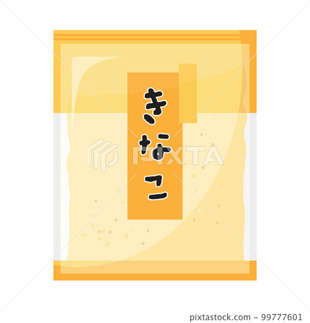 Vector illustration of packaged yellow powder. Vector illustration of packaged yellow powder. 99777601