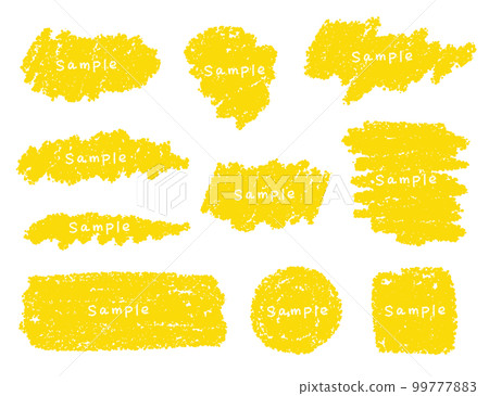 Various frame sets of crayon materials Various frame sets of crayon materials 99777883