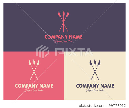 The spear logo set is the best option for badges, emblems, icons, sticker designs, and industrial symbols. The simple design emphasizes strength, courage, and honor. Available in EPS 10 format. The spear logo set is the best option for badges, emblems, icons, sticker designs, and industrial symbols. The simple design emphasizes strength, courage, and honor. Available in EPS 10 format. 99777912