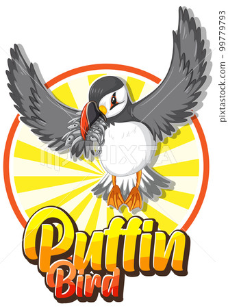 Puffin bird logo with carton character Puffin bird logo with carton character 99779793