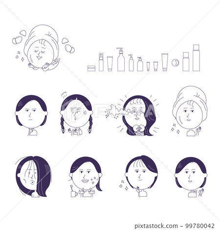女性上半身插圖集 女性上半身插圖集 99780042