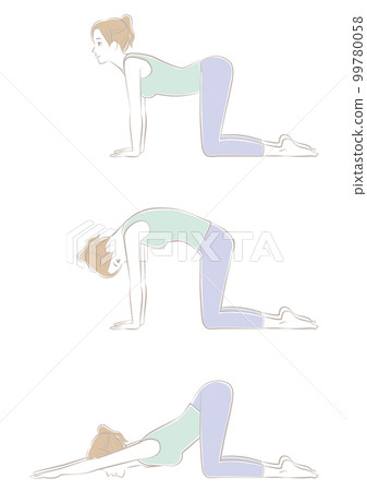Cat Pose/Cat Stretch Pose 99780058