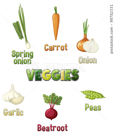 Set of vegetable cartoon Set of vegetable cartoon 99782331