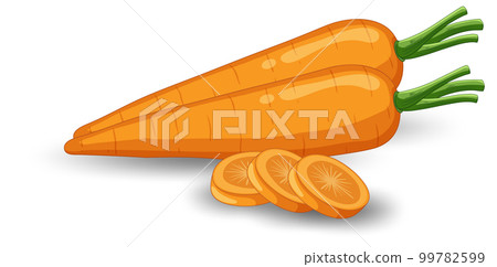 Isolated orange carrot cartoon 99782599