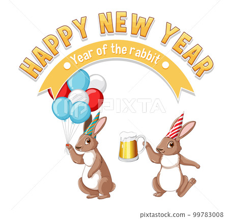 Happy new year 2023 rabbit year 99783008