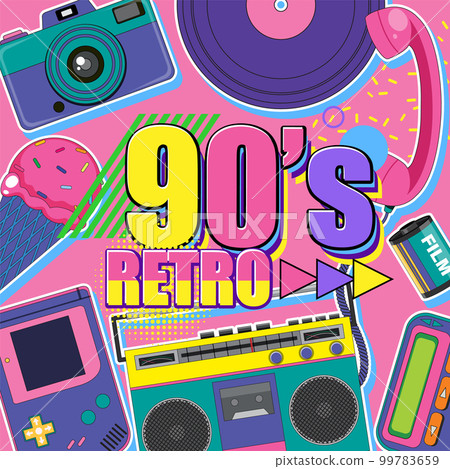 90s party poster template 90s party poster template 99783659