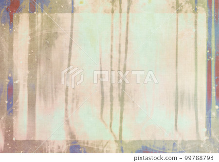 Illustration grayish blue with text area of bright forest with old cloth texture 99788793
