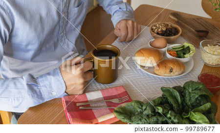 man eating a snack man eating a snack 99789677