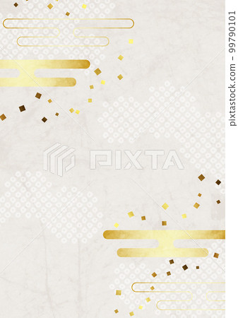 Japanese background vertical white of clouds and Kanoko diaphragm Japanese background vertical white of clouds and Kanoko diaphragm 99790101